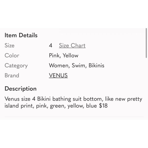 VENUS | floral bikini bottom 4 - Picture 5 of 5